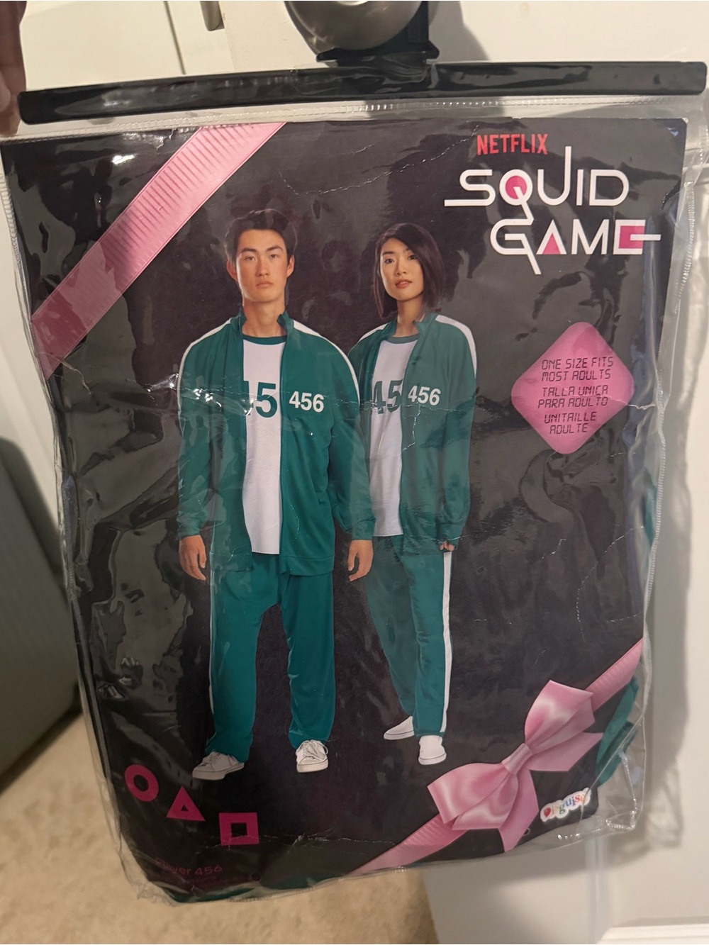 Netflix Green Player Tracksuit Costume with White Trim